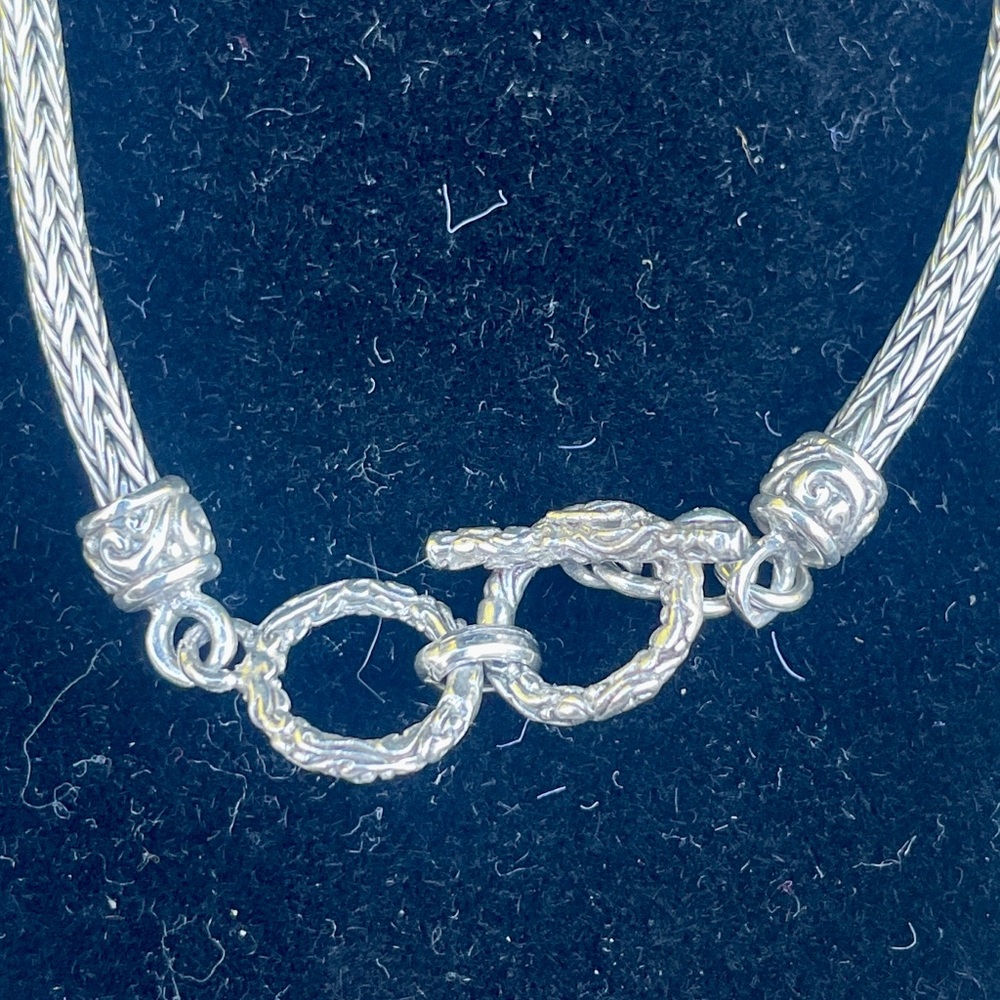 Over 60 Grams of 925 STERLING!! Multi Layered Tulang Naga Chain Necklace 20” - Picture 6 of 7